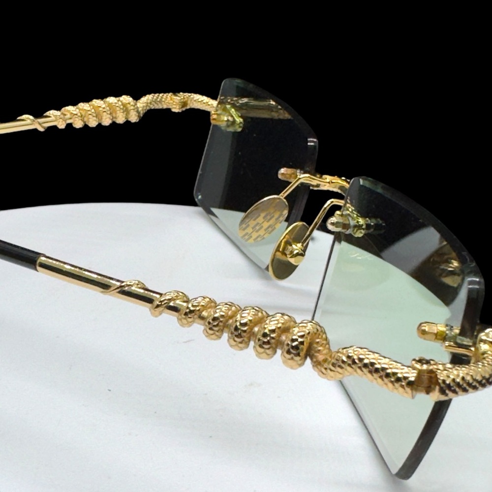 NEW Unisex James Oro Serpent Authentic - Green Tint/Gold - Picture 12 of 16